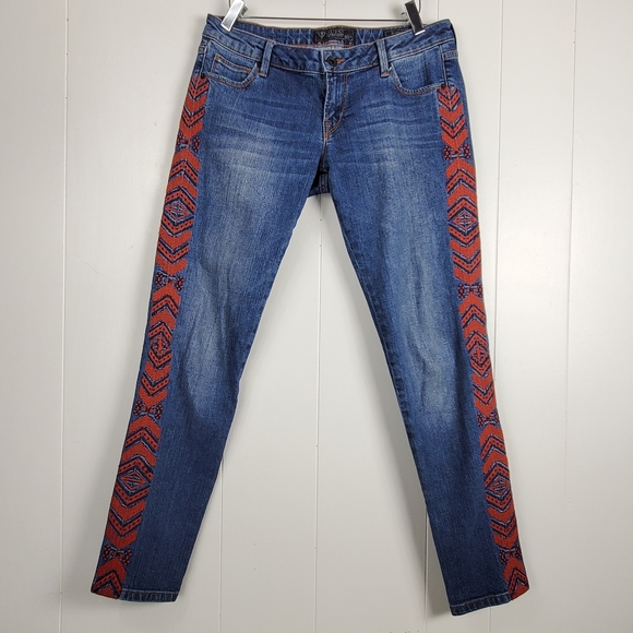 Guess 1981 Beverly- skinny embroidered side jeans Size 29 - Picture 12 of 15